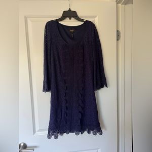 Laundry Indigo crocheted dress!